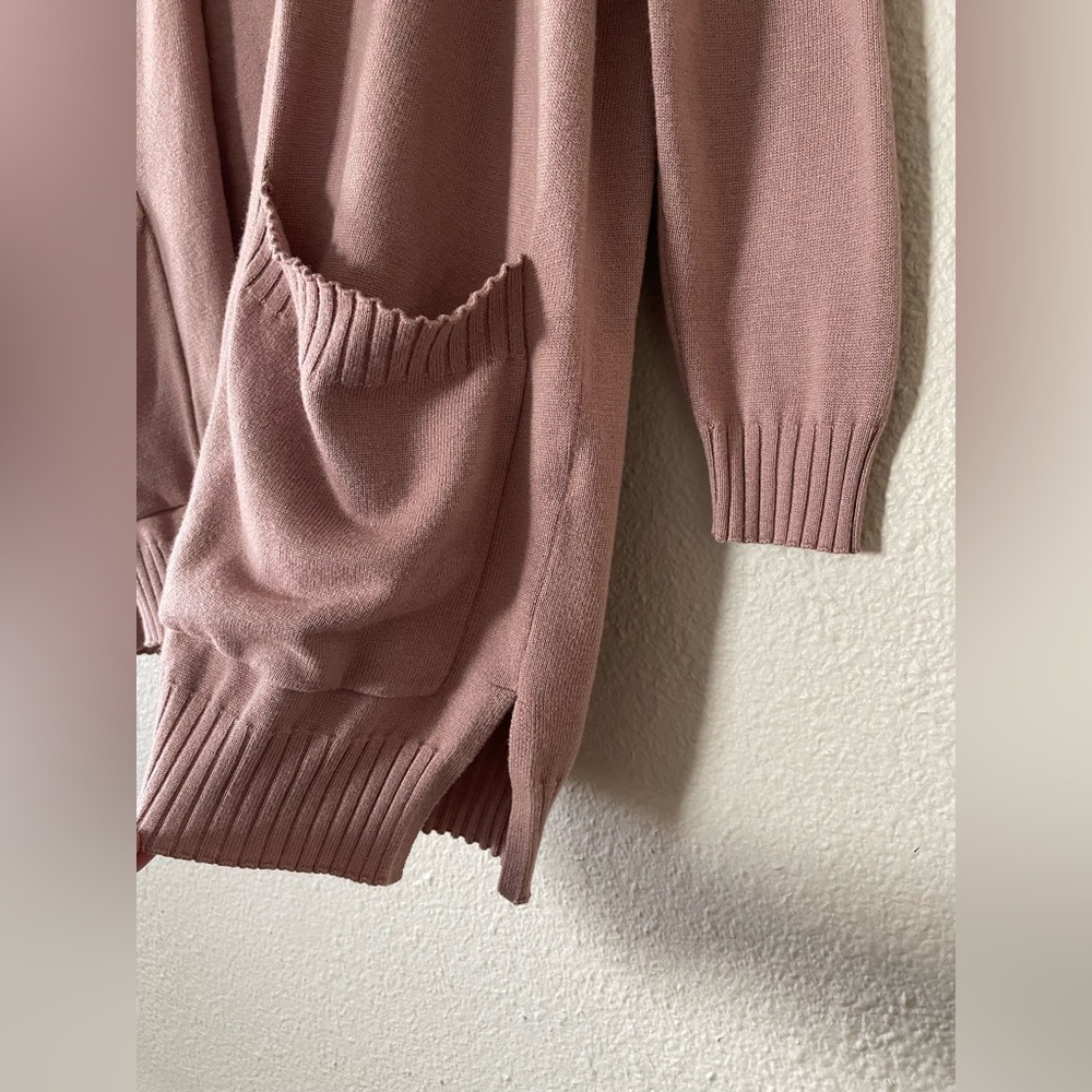 LYR by Splendid Open Front Knit Cardigan Women’s S Cashmere Blend Soft Hooded - Picture 5 of 11